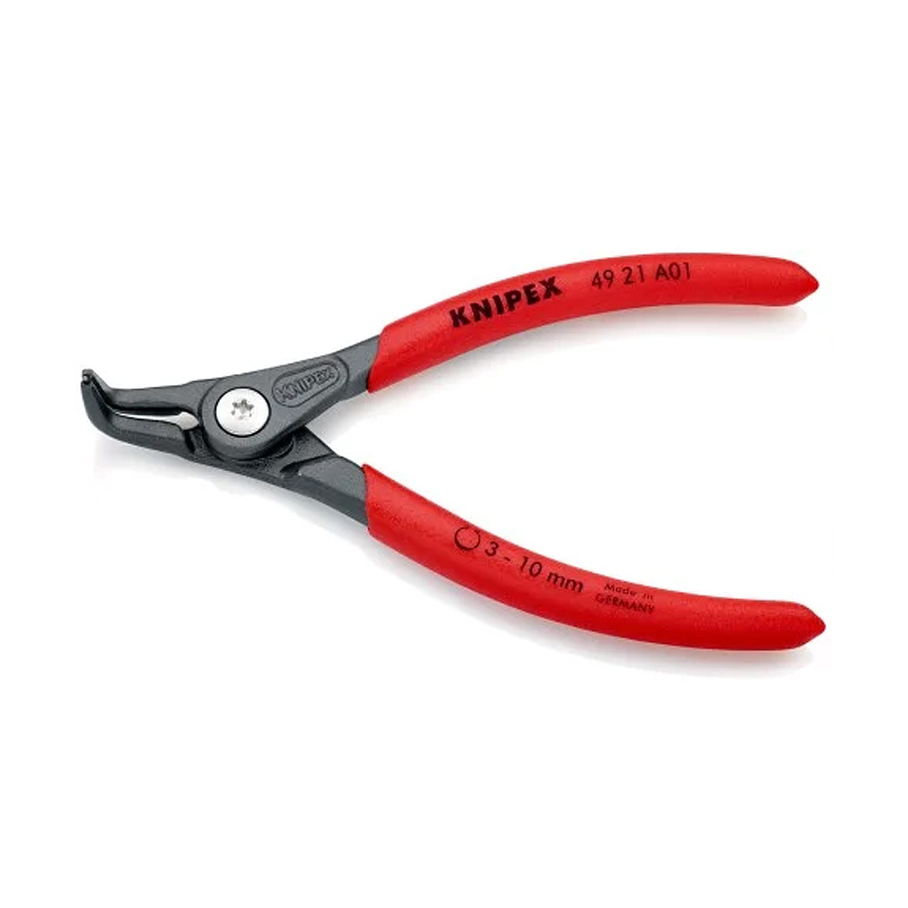 精密スナップリングプライヤー 軸用 90度 曲爪