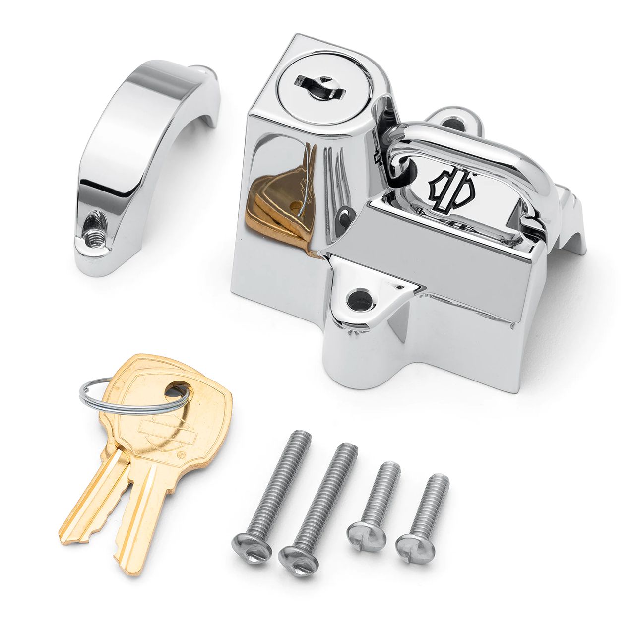 ヘルメットロック ユニバーサルタイプ クローム