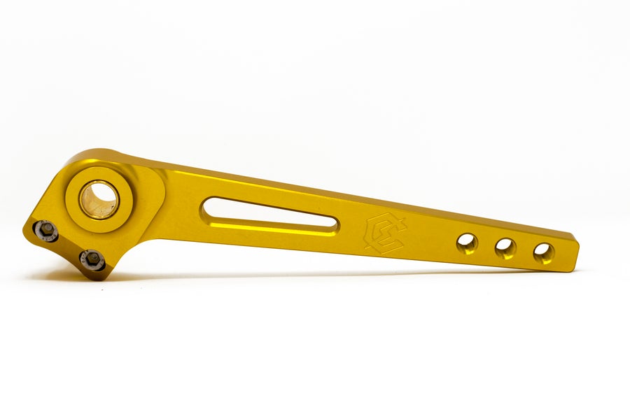 【12月限定セール】 M8ソフテイル トリプルマウントブレーキアーム ペグ無し ゴールド