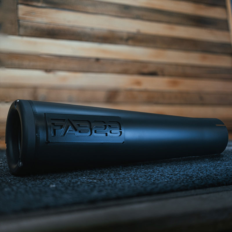 【12月限定セール】 2in1 フルエキゾーストマフラー メガホン ブラックセラミック