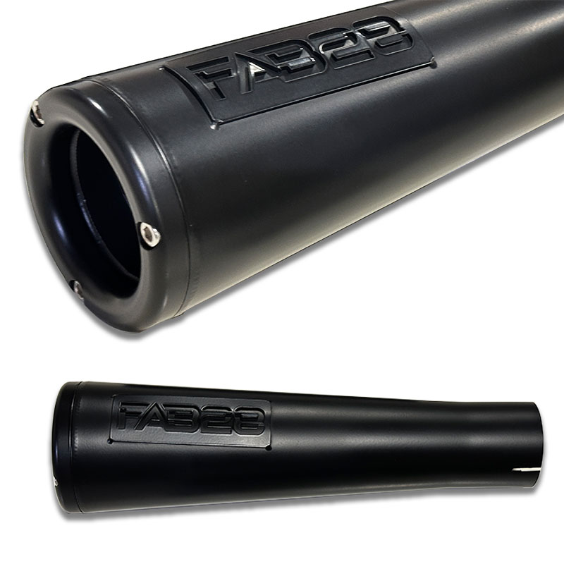 【12月限定セール】 2in1 フルエキゾーストマフラー メガホン ブラックセラミック