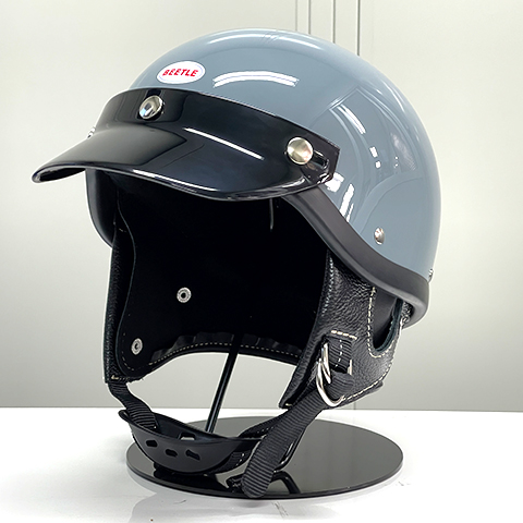 限定生産オリジナルカラー ショーティー4 ハーフキャップヘルメット スレートグレー/ブラックチンカップ