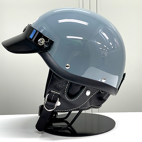 限定生産オリジナルカラー ショーティー4 ハーフキャップヘルメット スレートグレー/ブラックチンカップ