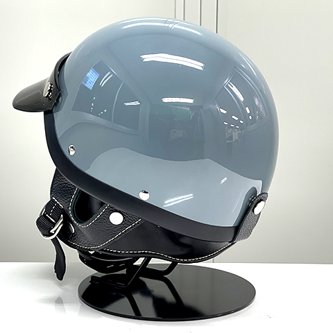 限定生産オリジナルカラー ショーティー4 ハーフキャップヘルメット スレートグレー/ブラックチンカップ