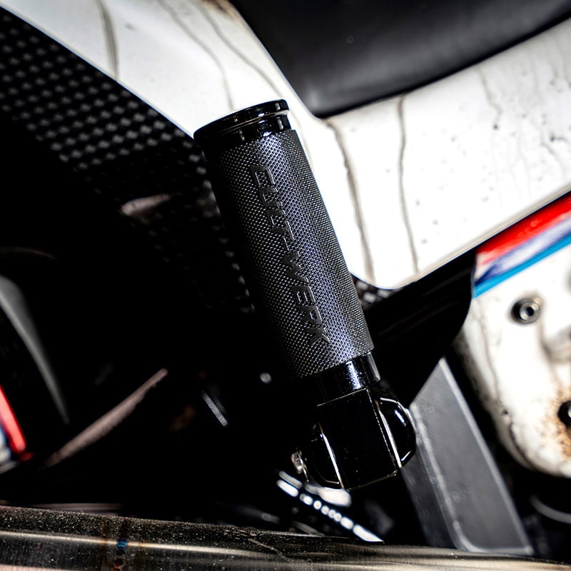 パッセンジャーフットペグ レーシング グロスブラック