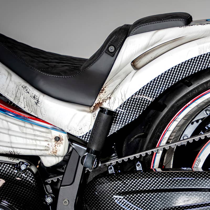 パッセンジャーフットペグ レーシング グロスブラック