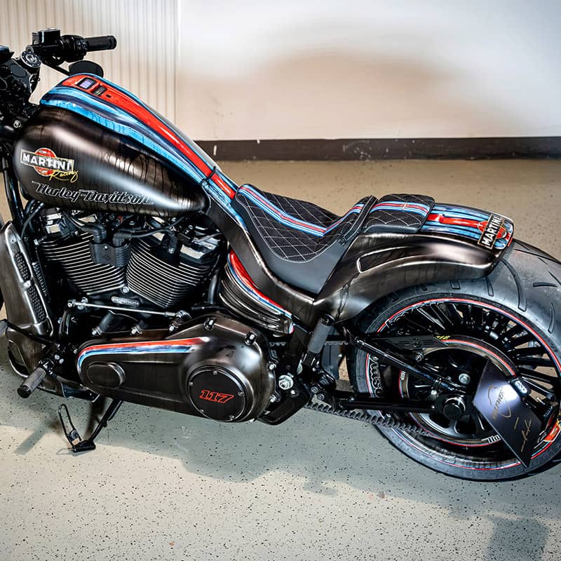 パッセンジャーフットペグ レーシング グロスブラック