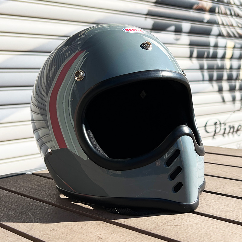 限定生産オリジナルカラー BEETLE MTX ビンテージモトクロスヘルメット スレートグレー