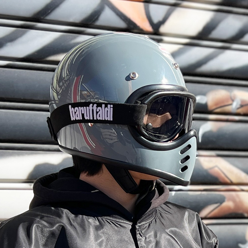 限定生産オリジナルカラー BEETLE MTX ビンテージモトクロスヘルメット スレートグレー