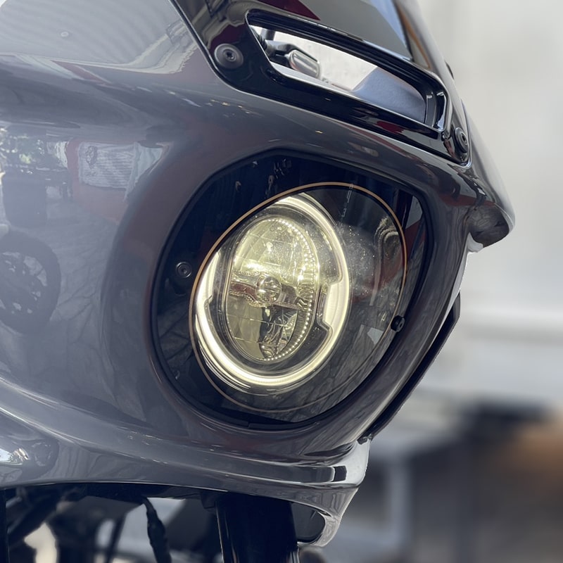 ローライダーST用 ヘッドライトレンズキット ライトスモーク