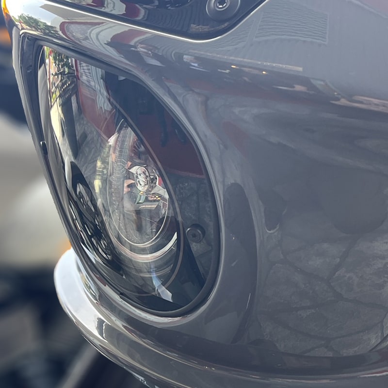 ローライダーST用 ヘッドライトレンズキット ライトスモーク