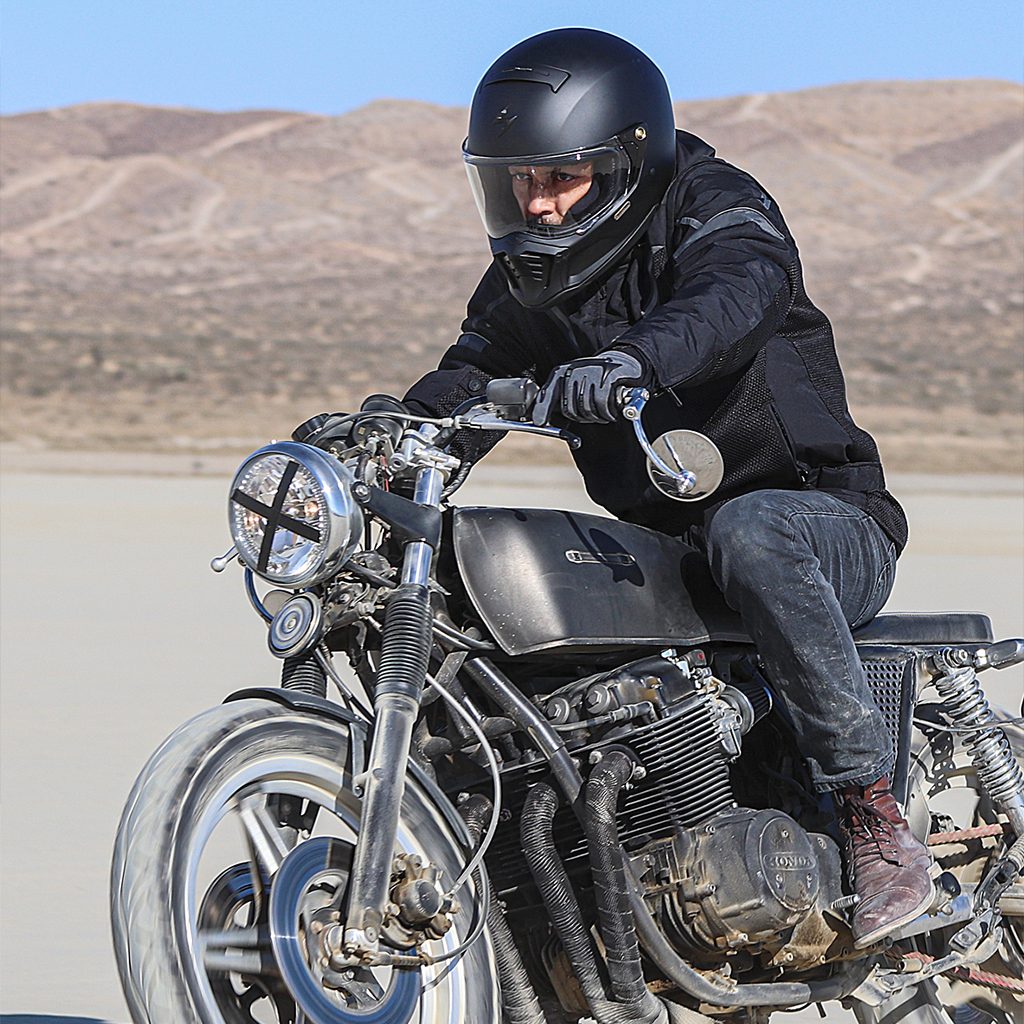 【12月限定セール】 エクゾ HX1 ソリッド フルフェイスヘルメット セメントグレー Mサイズ