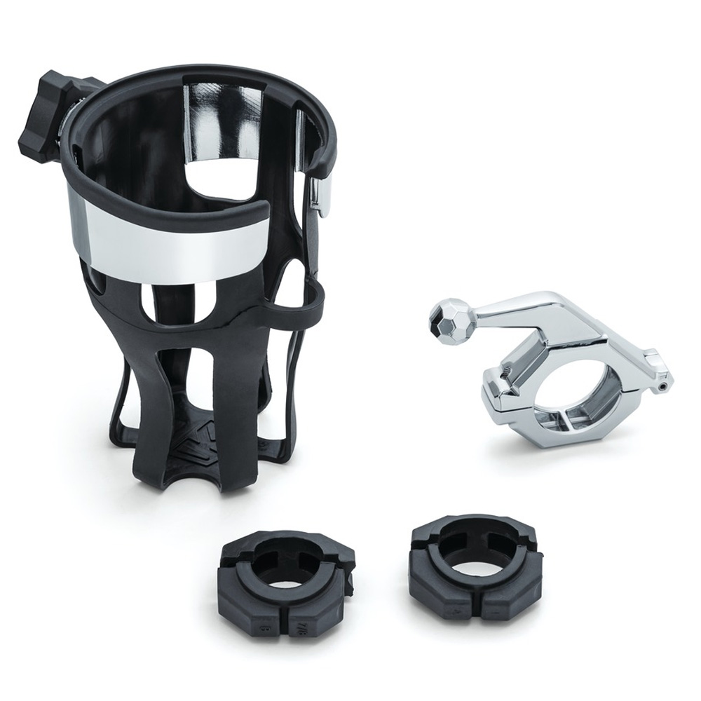 バーマウント付きユニバーサルリフレックスドリンクホルダー クローム