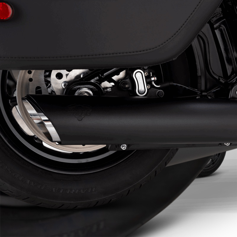 ツインスラッシュ スリップオン マフラー ブラック