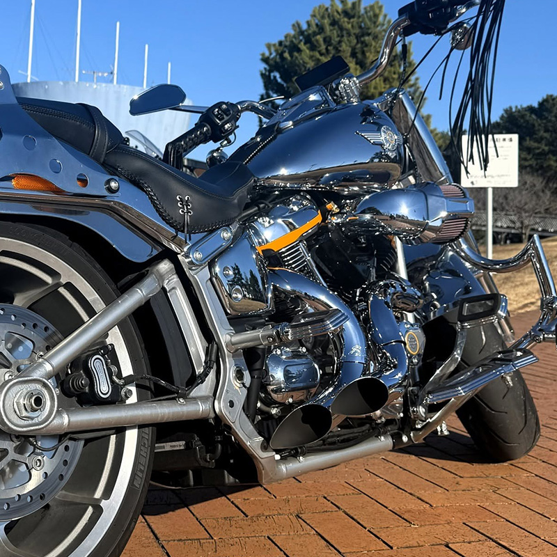 カットバック フルエキゾースト クローム/クローム