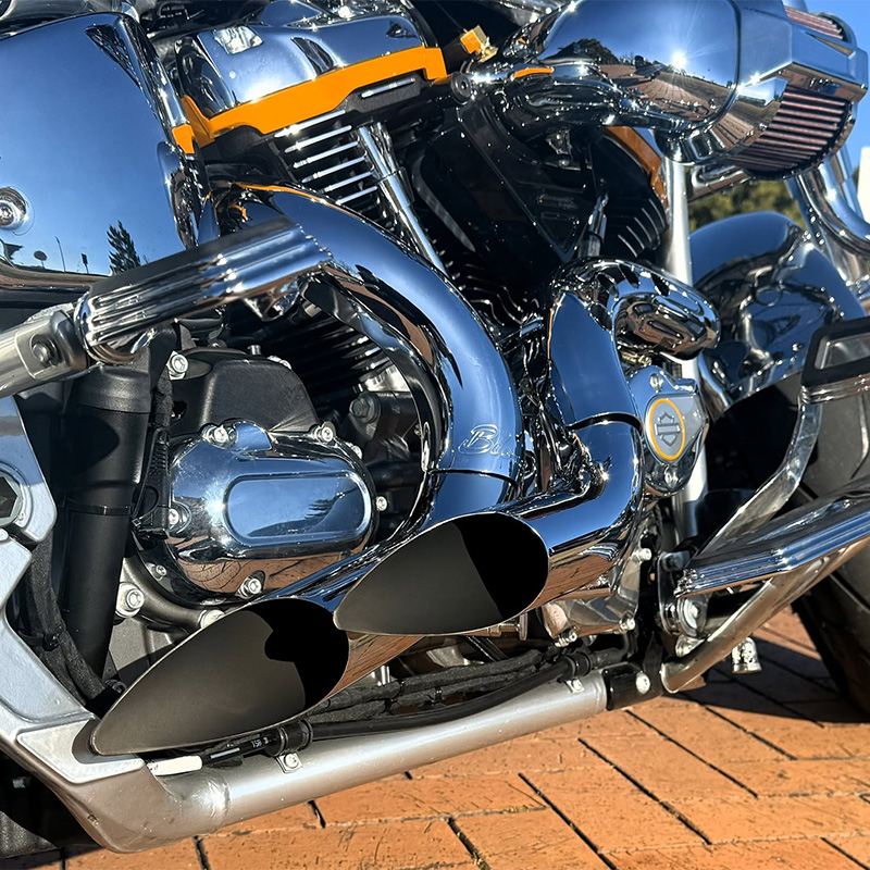 カットバック フルエキゾースト クローム/クローム