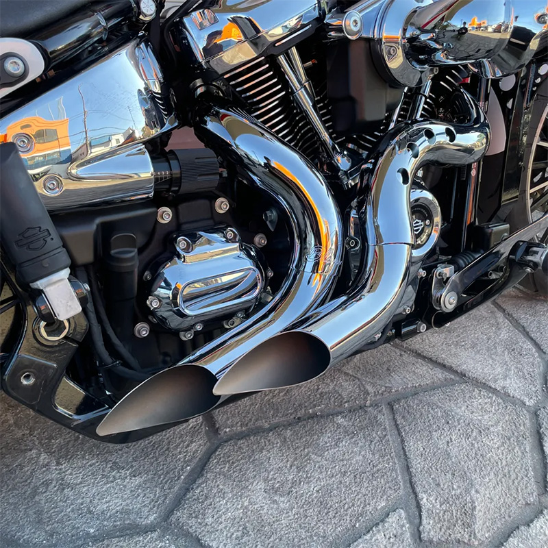 カットバック フルエキゾースト クローム/クローム