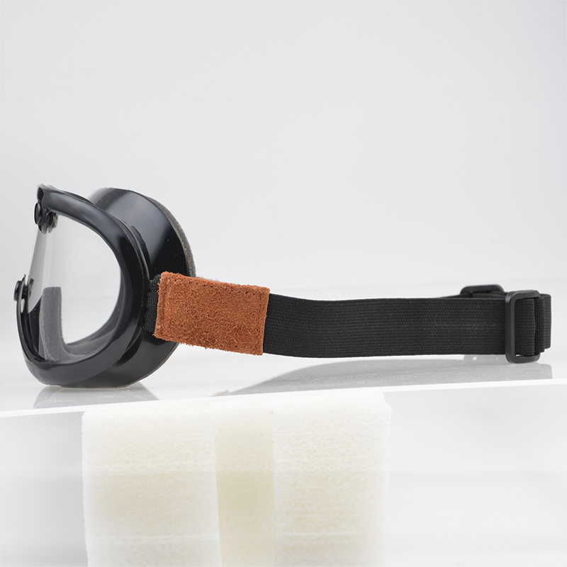 60's ビンテージゴーグル ブリックレザー 1インチ