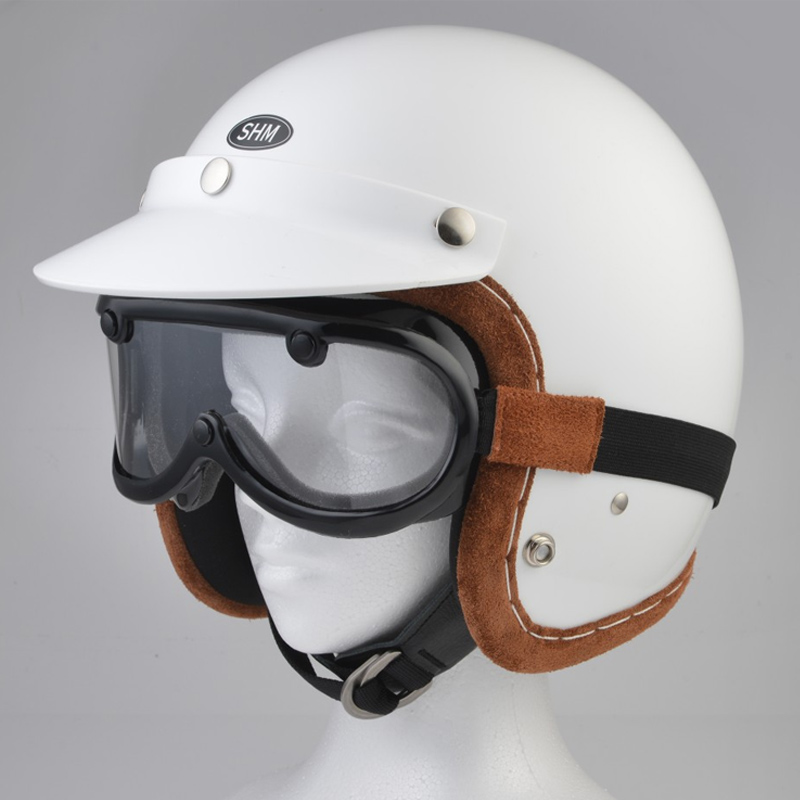 60's ビンテージゴーグル ブリックレザー 1インチ