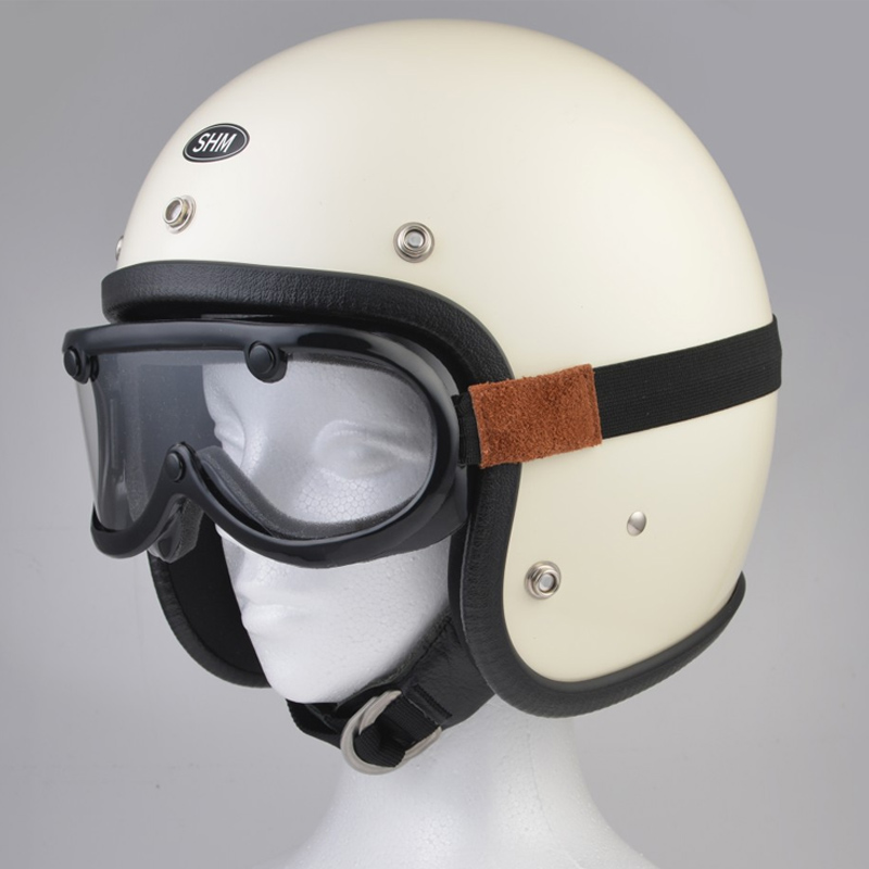 60's ビンテージゴーグル ブリックレザー 1インチ