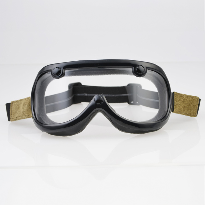 60's ビンテージゴーグル アイビーグリーンレザー 1インチ