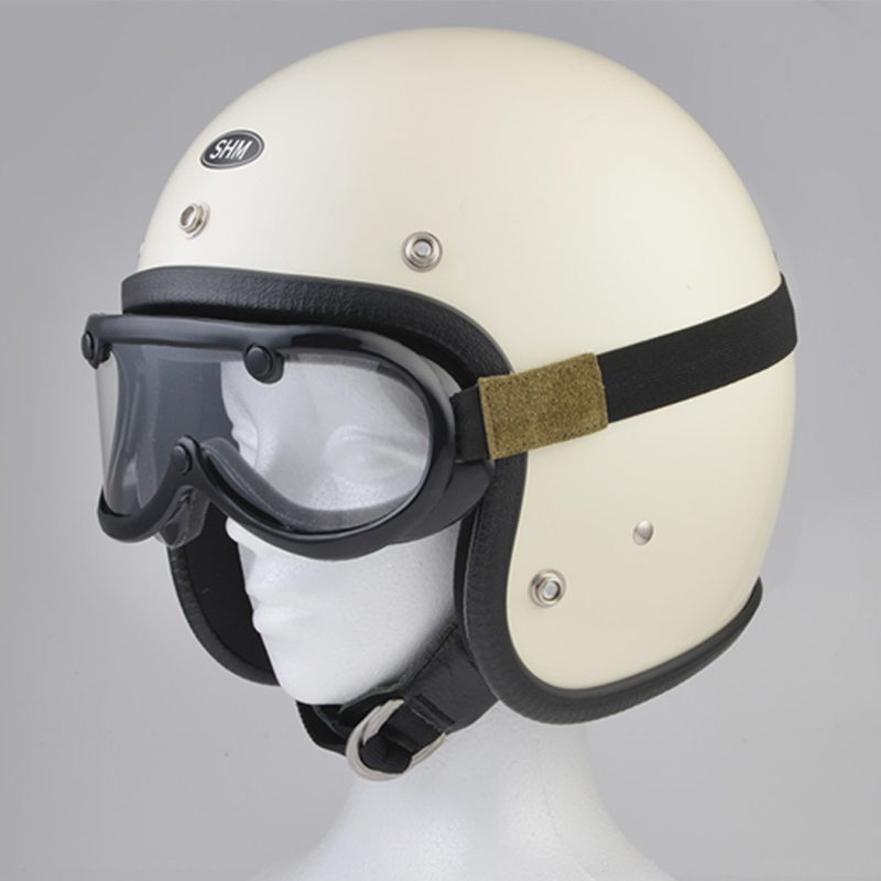 60's ビンテージゴーグル アイビーグリーンレザー 1インチ