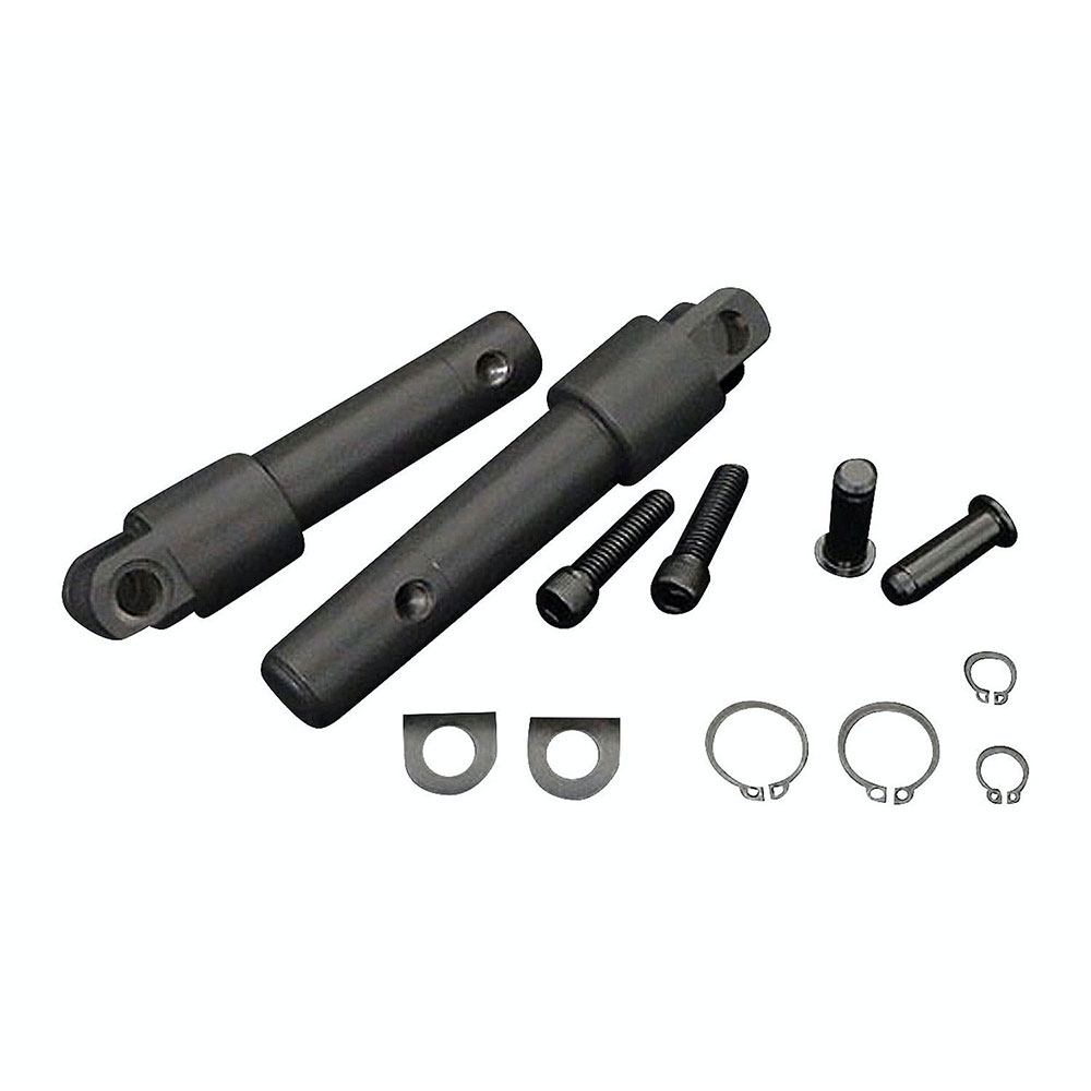 フットペグマウントコンバージョンキット ブラック