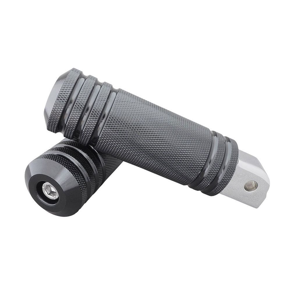 アルミ5リブフットペグ ラージ リア ブラック