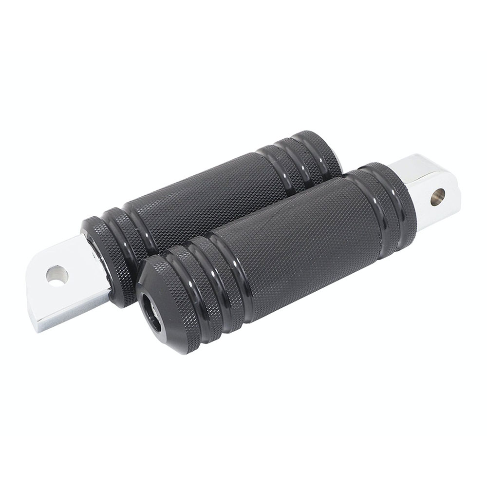 アルミ5リブフットペグ ラージ リア ブラック