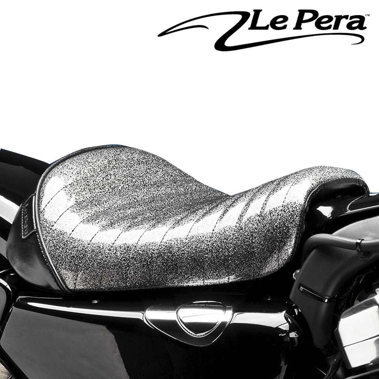 ベアボーンズ ソロシート プリーツステッチ チャコールメタル