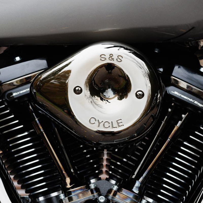 【12月限定セール】 ステルスエアクリーナーキット ティアドロップカバー付き ラーバクローム