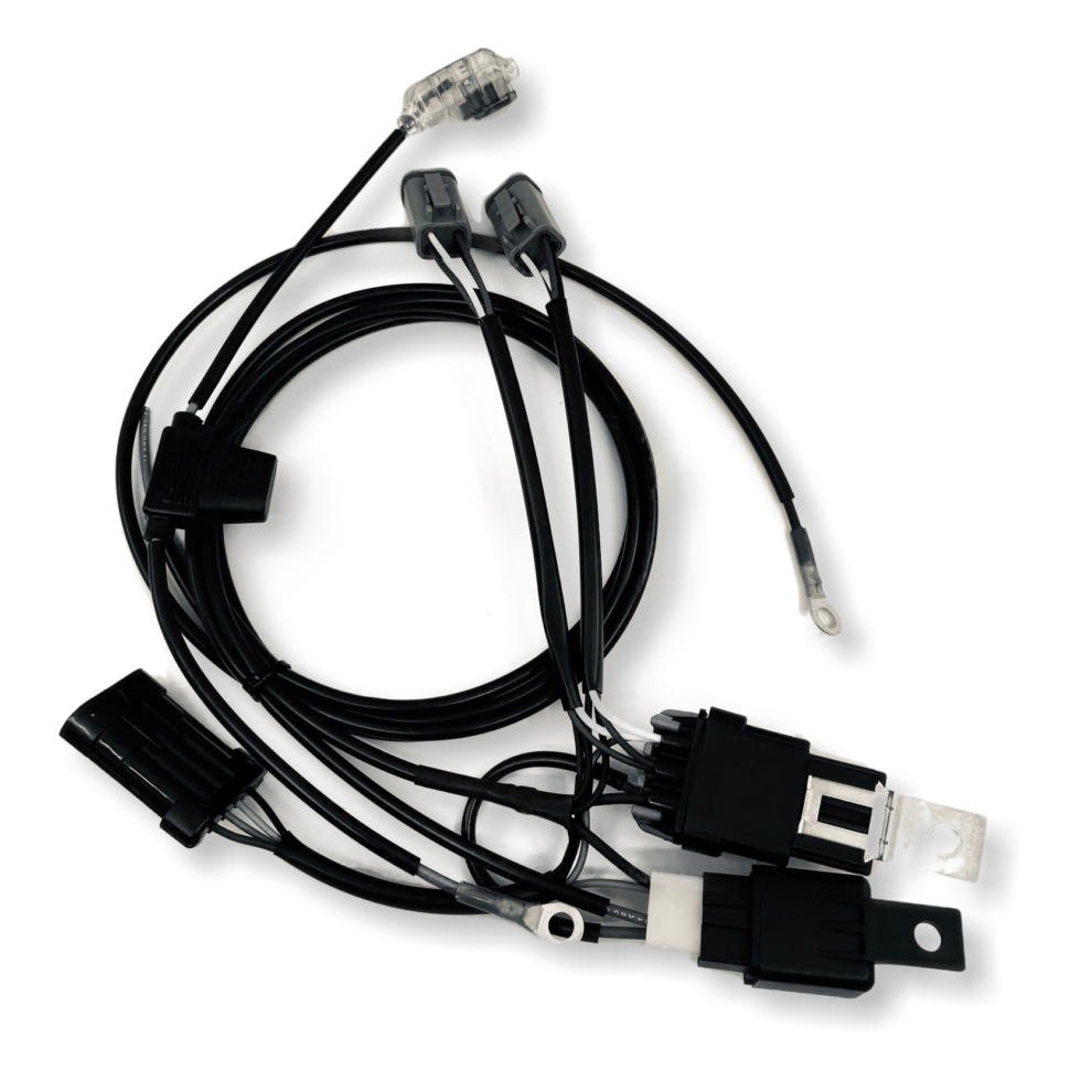 バハデザインLP6ヘッドライト用ワイヤーハーネス