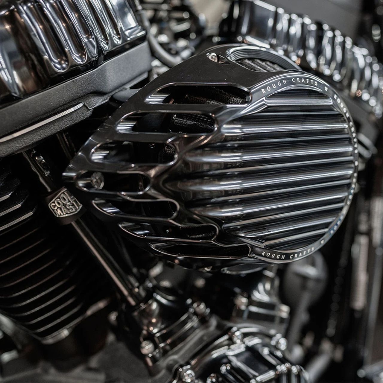 ティアドロップ エアクリーナー ブラック