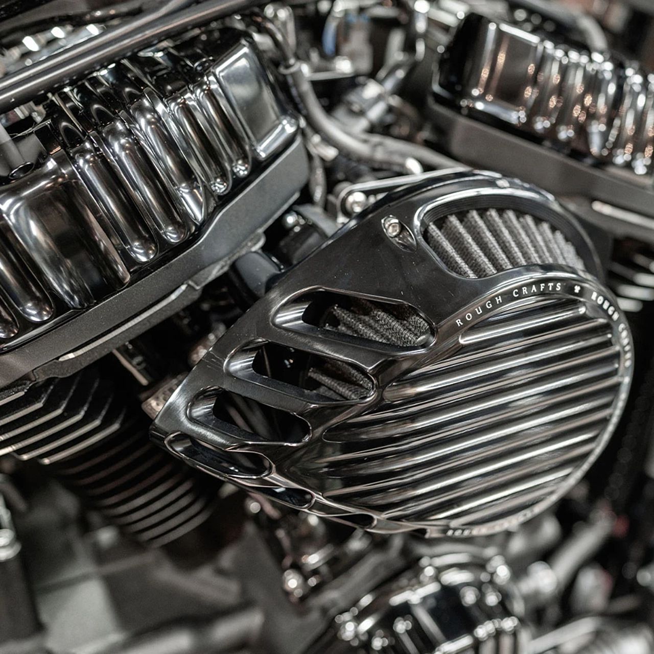 ティアドロップ エアクリーナー ブラック