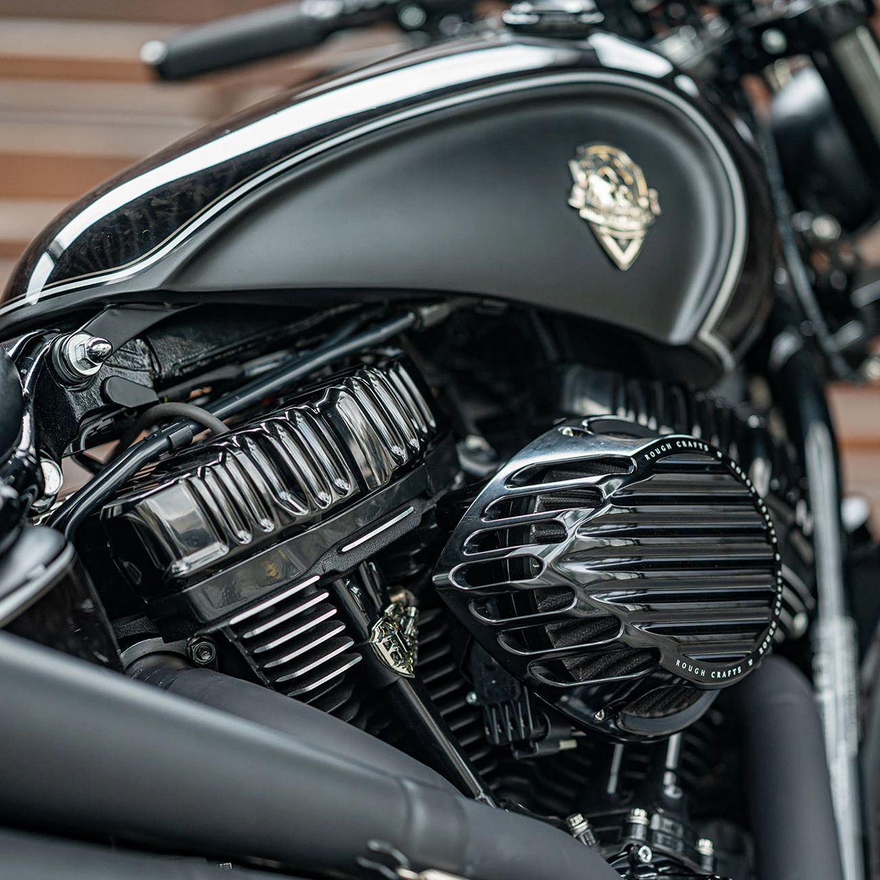 ティアドロップ エアクリーナー ブラック