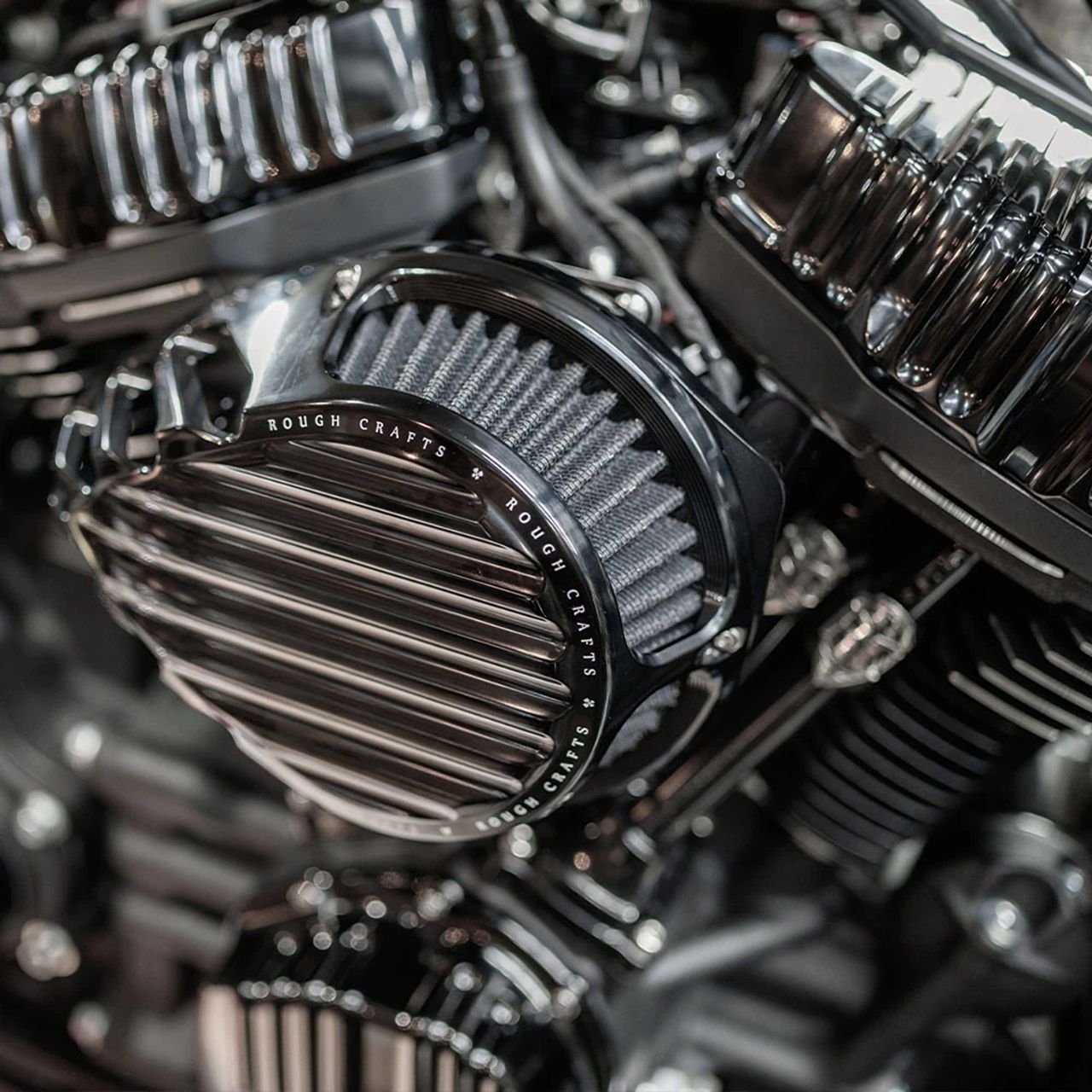 ティアドロップ エアクリーナー ブラック