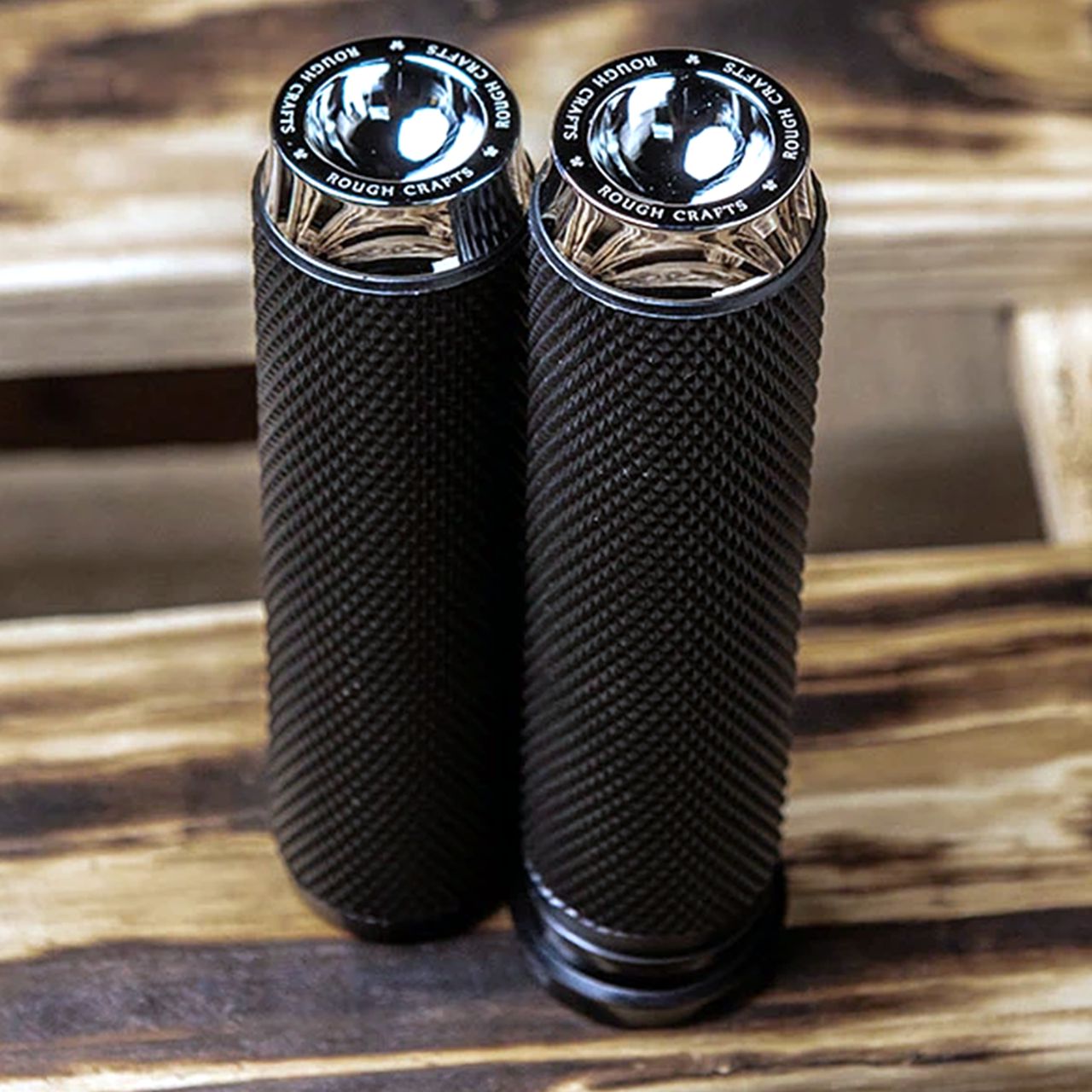 ローレットハンド グリップ クローム