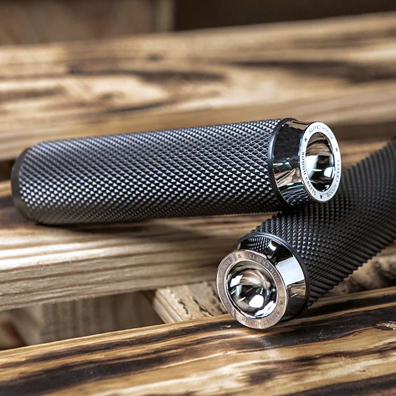 ローレットハンドグリップ クローム