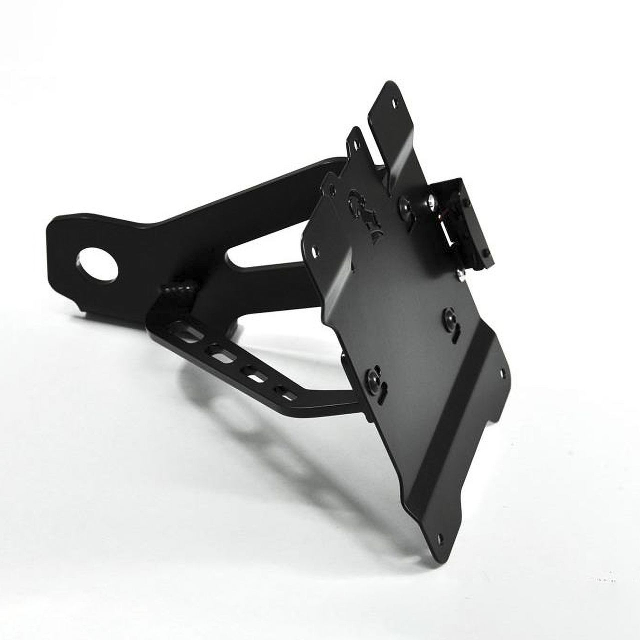 サイドマウント ライセンスプレートブラケット ブラックパウダーコート ツィーゲル