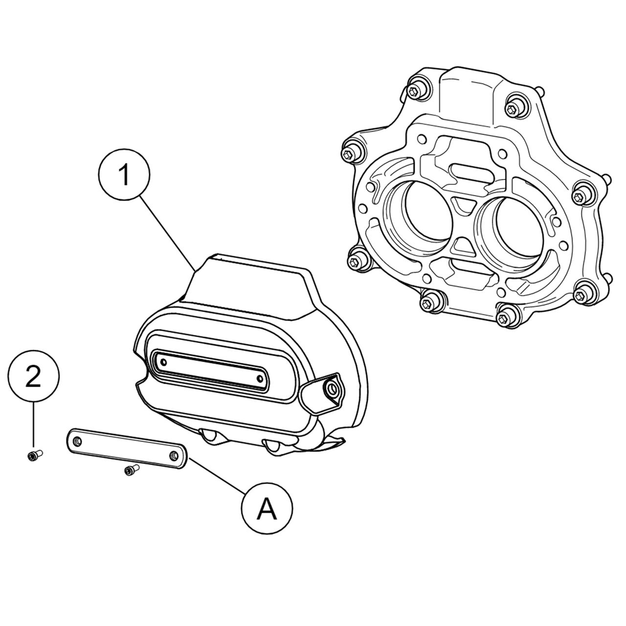 トランスミッションサイドカバー グロスブラック