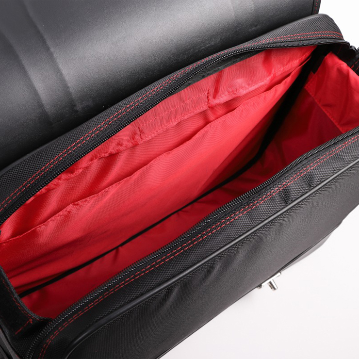 ナイロンサドルバッグ ブラック レッド