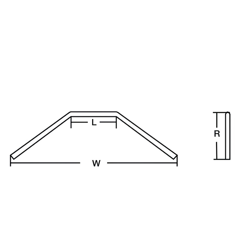 ドラッグバー フラット 15° ブラック