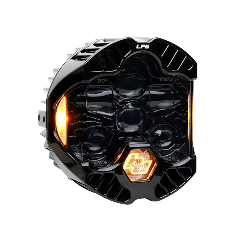 バハデザイン DOT LP6 ユニバーサル ヘッドライト単品 アンバー