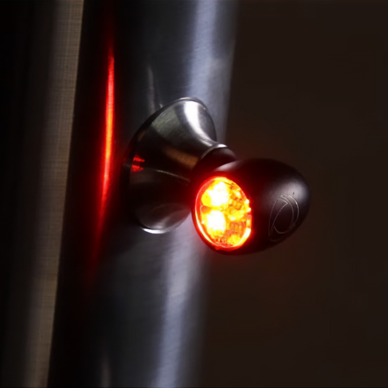 【車検対応】世界最小LED テールライト/ブレーキライト機能付きウインカー バレットアトー DF マットブラック/クリア (PVコンプリートキット)