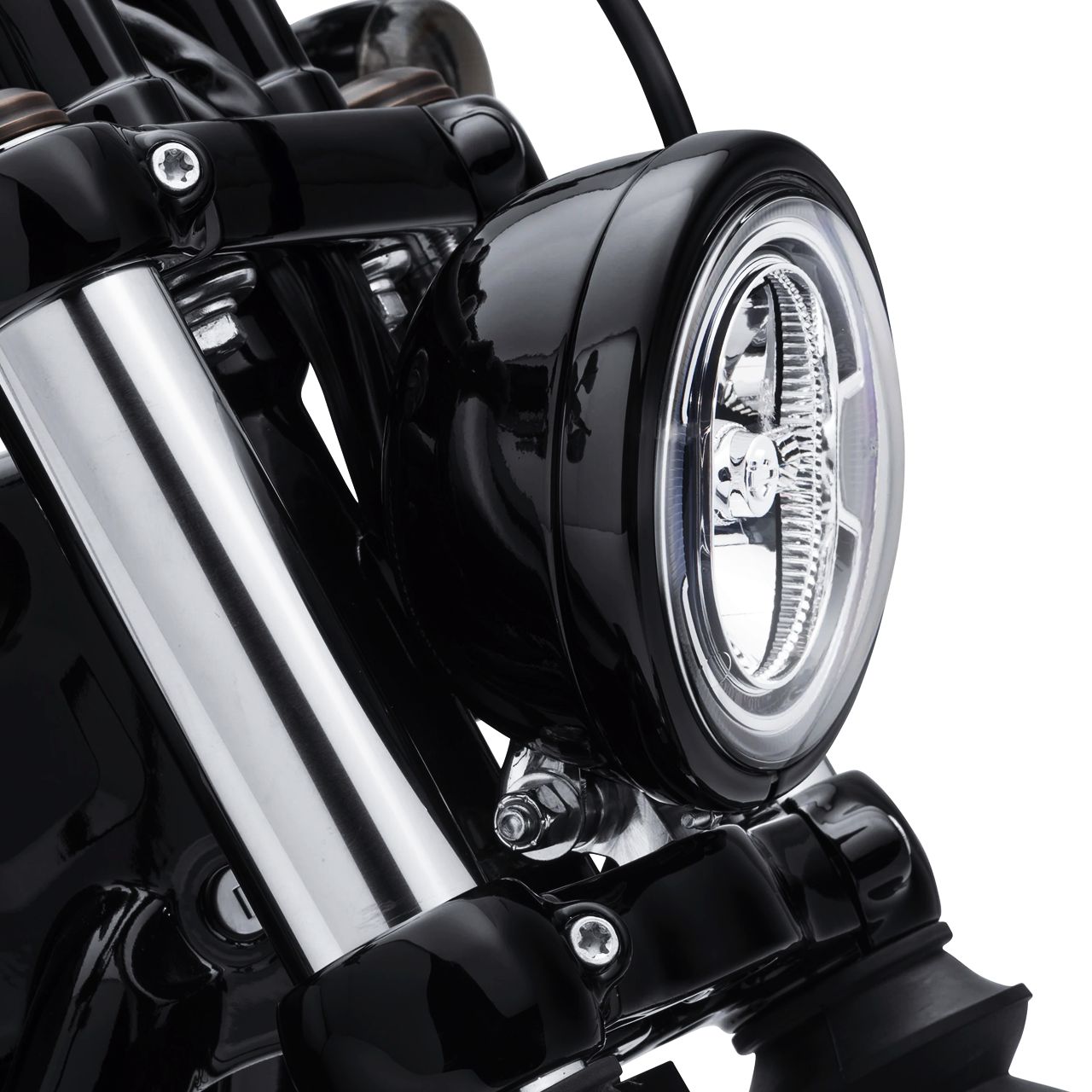 5-3/4インチ ヘッドライトトリムリング グロスブラック