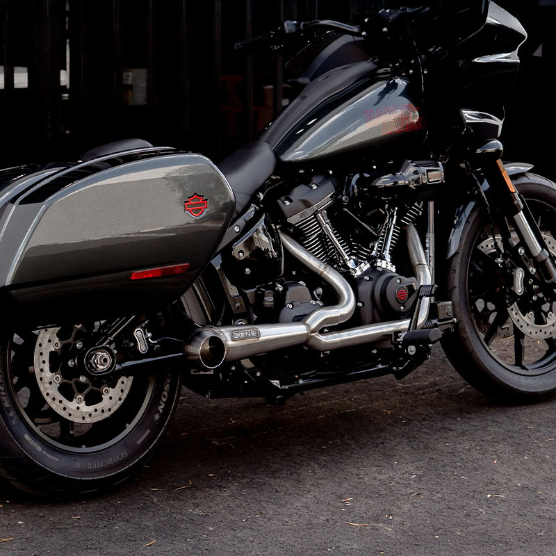 ターンアウト 2in1 フルエキゾーストマフラー ブラッシュドステンレス