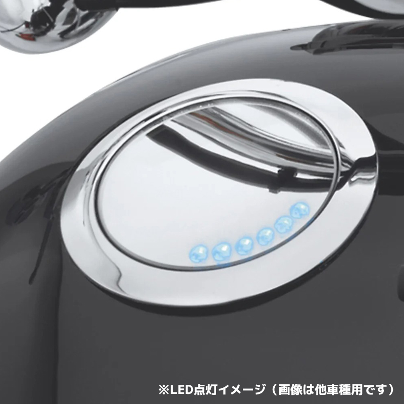 フラッシュマウントフューエルキャップ＆ゲージキット グロスブラック