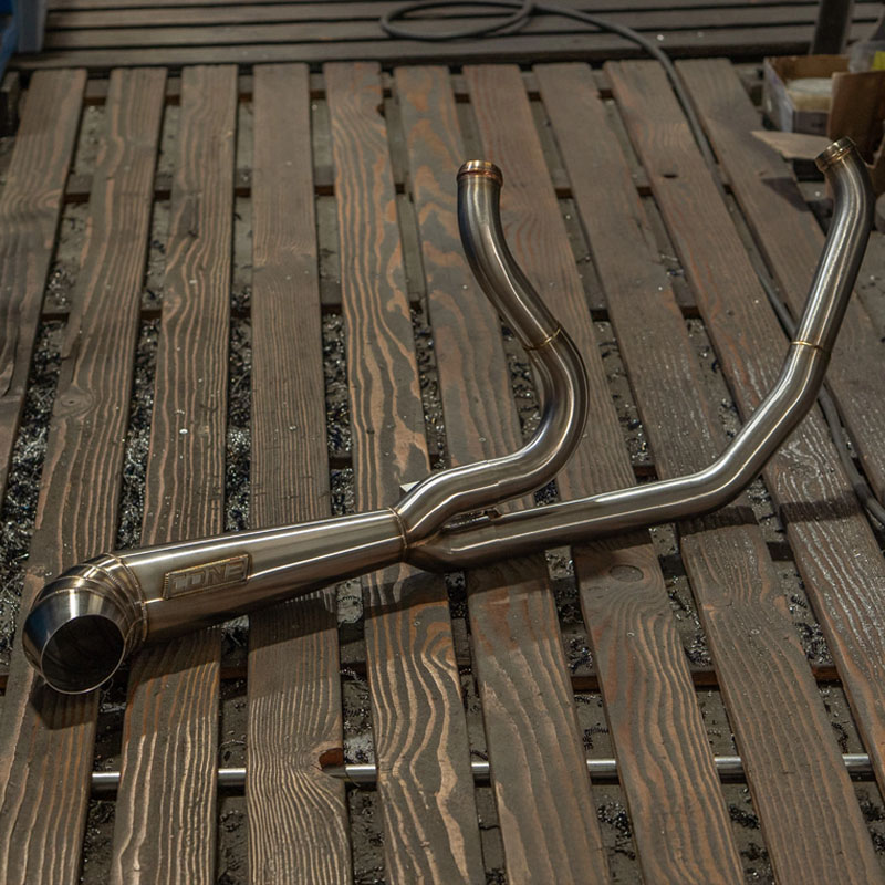 ターンアウト 2in1 フルエキゾーストマフラー ブラッシュドステンレス