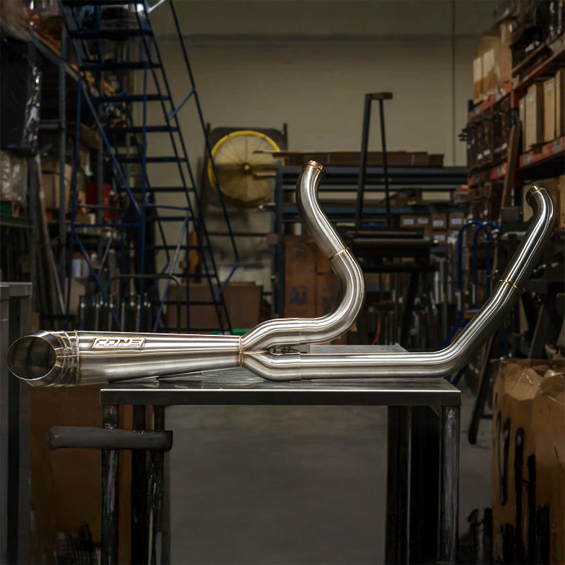 ターンアウト 2in1 フルエキゾーストマフラー ブラッシュドステンレス