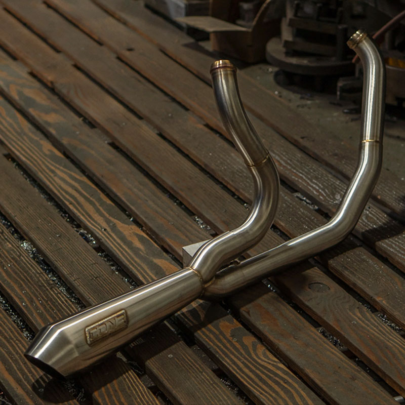 スウィーパー 2in1 フルエキゾーストマフラー ブラッシュドステンレス